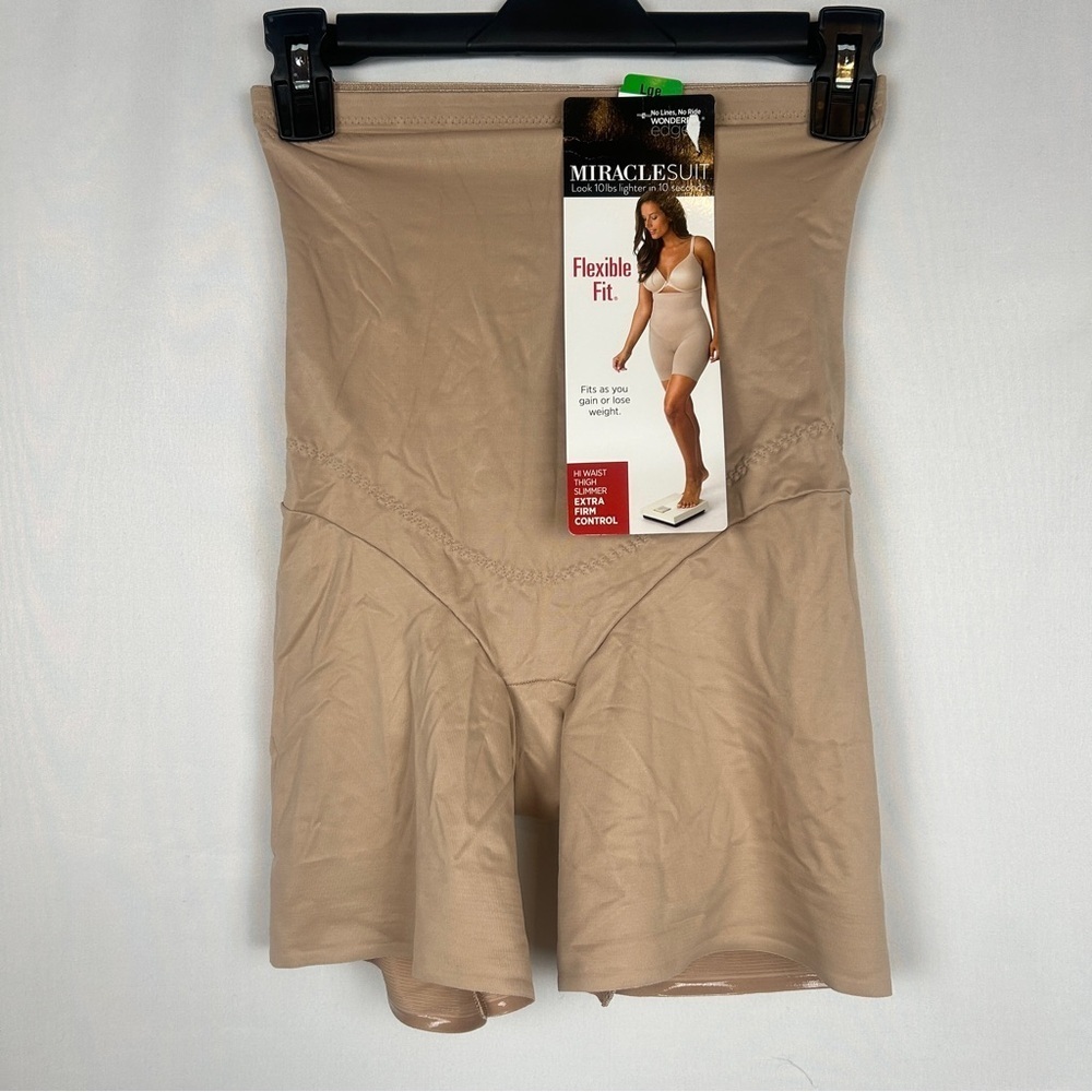 New Miraclesuit Shapewear Shorts High Waist Thigh Slimmer Extra Firm Control Lg